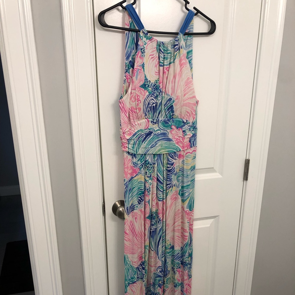 Lilly Pulitzer Maxi Dress (tie neckline)